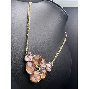 Napier Pink Flower Necklace